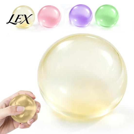 Pearlescent Ball Fidget Toys Shapeable Toy, Anxiety Relief Clear Squeeze Relaxation Fake Fruit Inside Stress Toy for Kids Adults