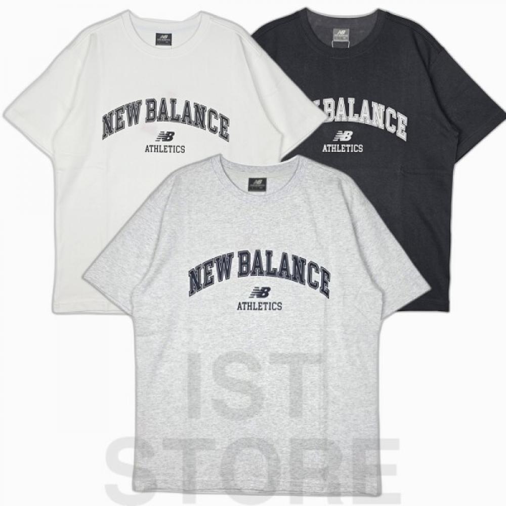 

New Balance EssenTial Arch Logo Футболка с коротким рукавом Полуоверсайз Nbnefco213 (10)White/090(S)