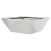 Garden Planter Silver 40 X 40 X 15 Cm Galvanized Steel