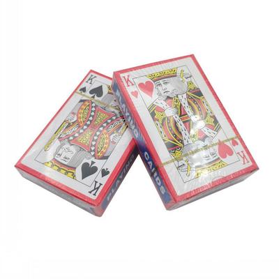 Červené a modré papírové hrací karty K-Card pro poker, šachy, stolní hry a reklamu