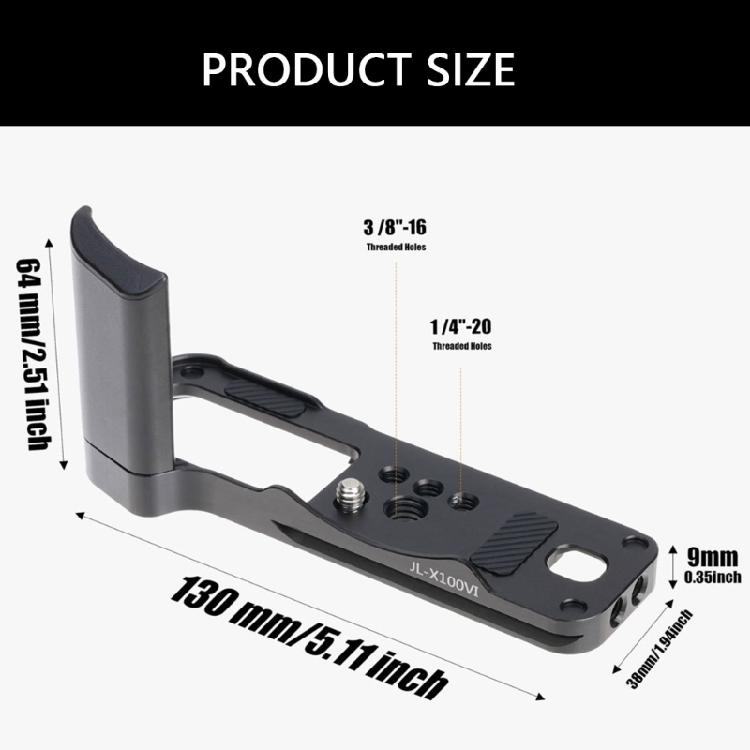 L Hand Grip Camera Base Plate Quick Release Support Quick Installation System Tripod Mount Attachment for X100VI Camera