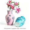 High-End Blue and White Porcelain Vase for Elegant Flower Arrangements In Living Rooms