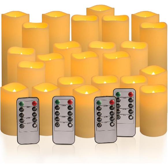 24-144 Units/Set of Waterproof Indoor Flameless LED Candle Lights Wholesale Party Supplies for Gatherings and Festivals 1