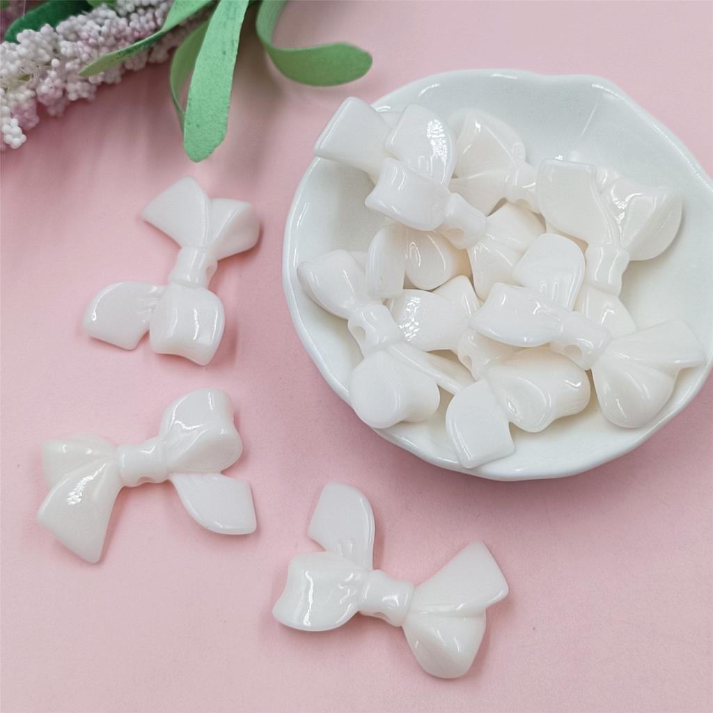 33*24mm Macaron Bowknots Koraliki Materiały Butterlry Ręcznie Robione Modne Koraliki Akrylowe DIY 10szt