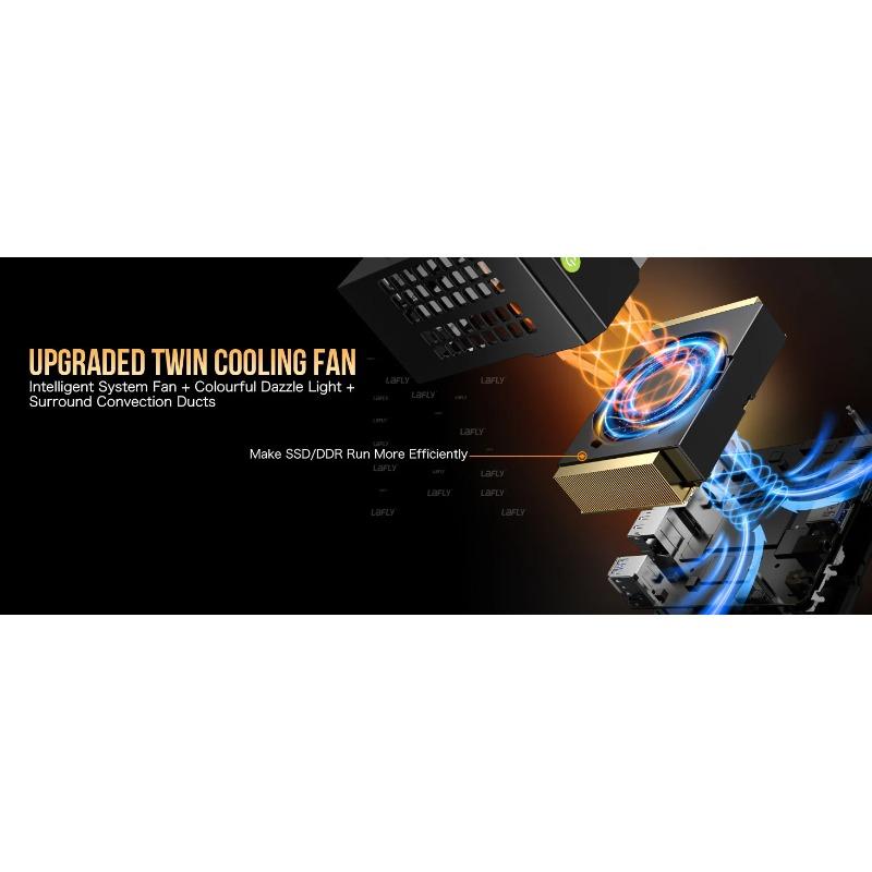 GMKtec EVO-X1 AMD Ryzen AI 9 HX370 Mini PC 12 jader 24 vláken 32 GB LPDDR5 1TB SSD Herní počítač s AMD XDNA 2 NPU Mini PC