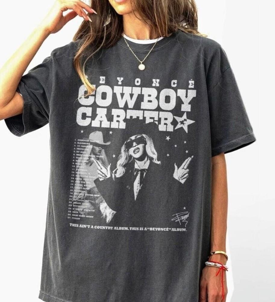 

Винтажная футболка Бейонсе Cowboy Carter, унисекс, с коротким рукавом, все размеры, унисекс футболка XXL
