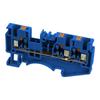 Blue Push-In Busbar Connector 1.5Mm2 3-Wire 1P