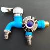 Multifunctional Toilet Water Tap One-in-two-out Water Stopper Faucet Wall Mounted Double Water Outlet Faucets Plastic Home Use