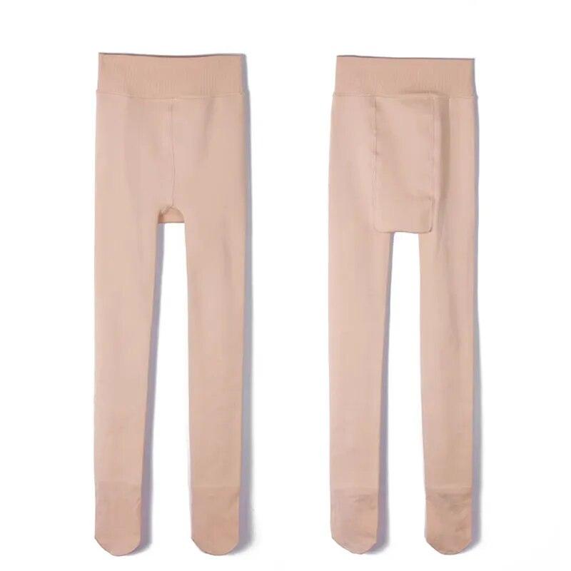 Winter Thickened Leggings Women Autumn Casual Warm Solid High-waist Fashion Slim Long Pants Ladies Elastic Waist Trousers 29403