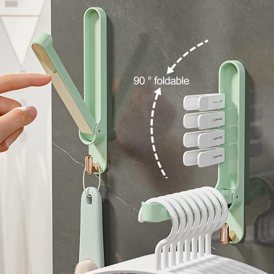 

Вешалка для одежды, компактная настенная вешалка с регулируемым углом, большая несущая способность, вешалка-органайзер, штабелер