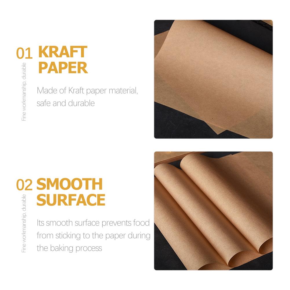 100 Stück Ofen Pergamentpapier Toaster Pergament Backform Liner Pad Kraft Air Fryer Lebensmittelverpackung
