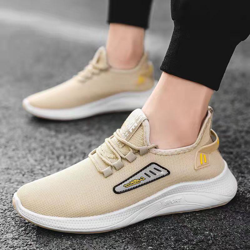 Trendy Shoes New Men's Shoes Autumn New Breathable Fly-woven Casual Sports Shoes Men's Running Shoes Trend