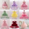 0-3Y Christmas Dress Newborn Baptism Wedding Dress for Baby Girl First Birthday Party Wear Toddler Girl Christening Gown Clothes L1191