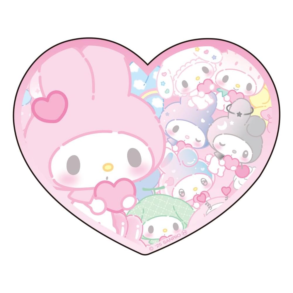 Small Planet My Melody Character Sticker Cute Pop Heart Design 10cm