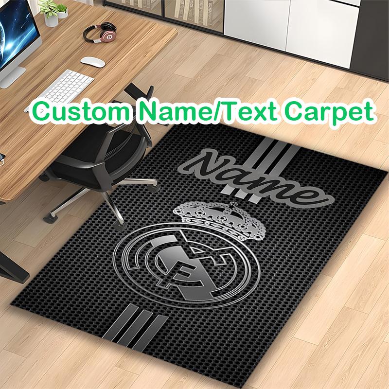 1pc Real Madrid (7) Rug, Comfortable Printed Home Area Carpet, Cozy Office Chair Rug