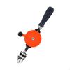 Crank Drill Double Gear System Comfortable Anti Skid Handle Handheld Portable for PVC Metal