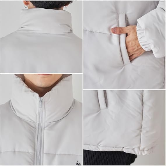 WEGO POLO Padded Padded Perfect for Outdoor and Mountain Perfect for Fall and Gift Size Black Men's U.S. ASSN. Jacket, Web-Exclusive, Custom-Made,