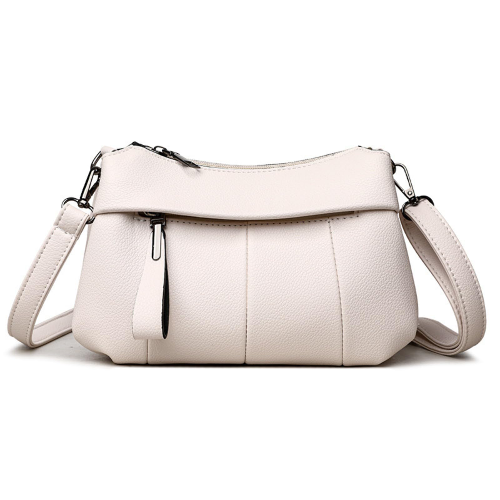 

Женская сумка через плечо MYSKUFT, Мини-сумка, Маленькая, Crossbody, Легкая, Искусственная кожа PU, 3-слойная конструкция, Застежка-молния, Идеально подходит для поездок на работу,