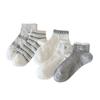 Spring and Summer Children's Thin Style Breathable Cartoon Embroidery Short Tube Socks - Cotton Cute Embroidery Socks