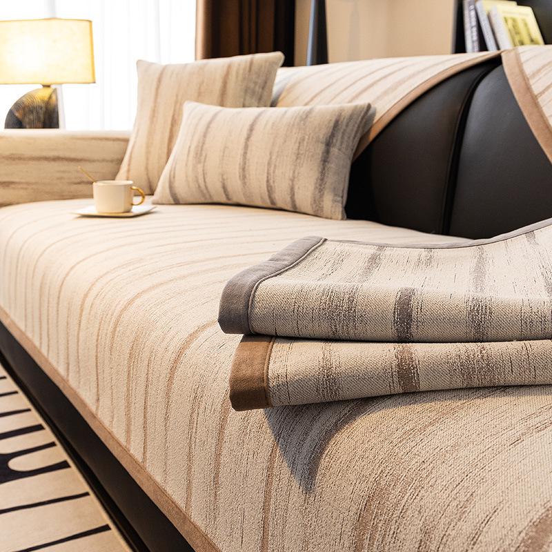 Four Season Universal Sofa Cushion Simple Light Luxurious High-end Soft  Anti Slip Sitting Cushion 2025 New Sofa Cover Cloth