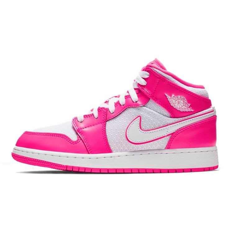 (GS) Air Jordan 1 Mid Hyper Pink Kids 555112-611 EU 38.5