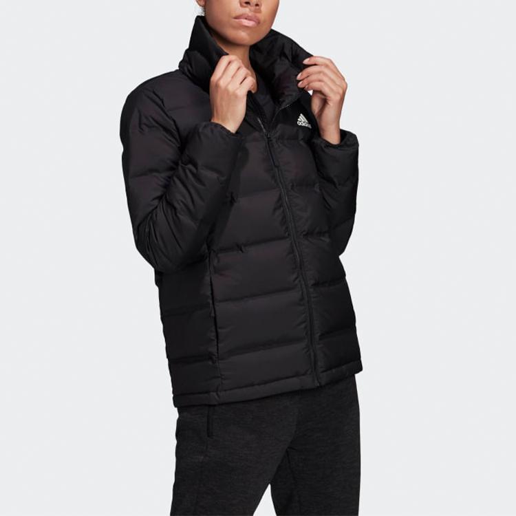 adidas Women's Black Stand Collar Down Jacket DZ1505