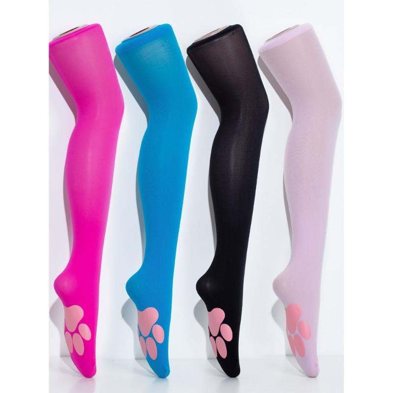 Cat Paw Thigh High Socks Cute Soft Over Knee Stockings Kitten Claw Pad Socks Pink Cat Paw Long Boot Socks Women Girls