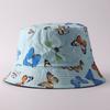 Digital printing small edge bucket hat spring and summer double-sided can wear outdoor sunshade basin hat spot