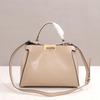 Borsa Reale da Donna in Vera Pelle 2024 con Fibbia Rotante, Design Grande Gatto, Borsa a Mano e a Spalla da Donna Versatile.
