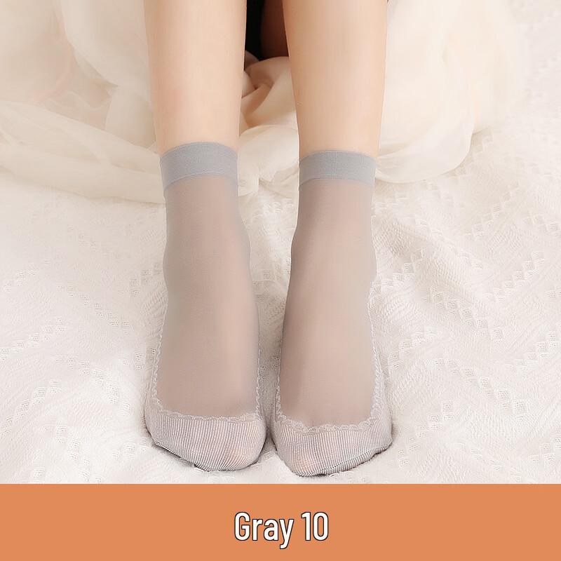 LangSha Cotton Sole Invisible Mid-Calf Socks