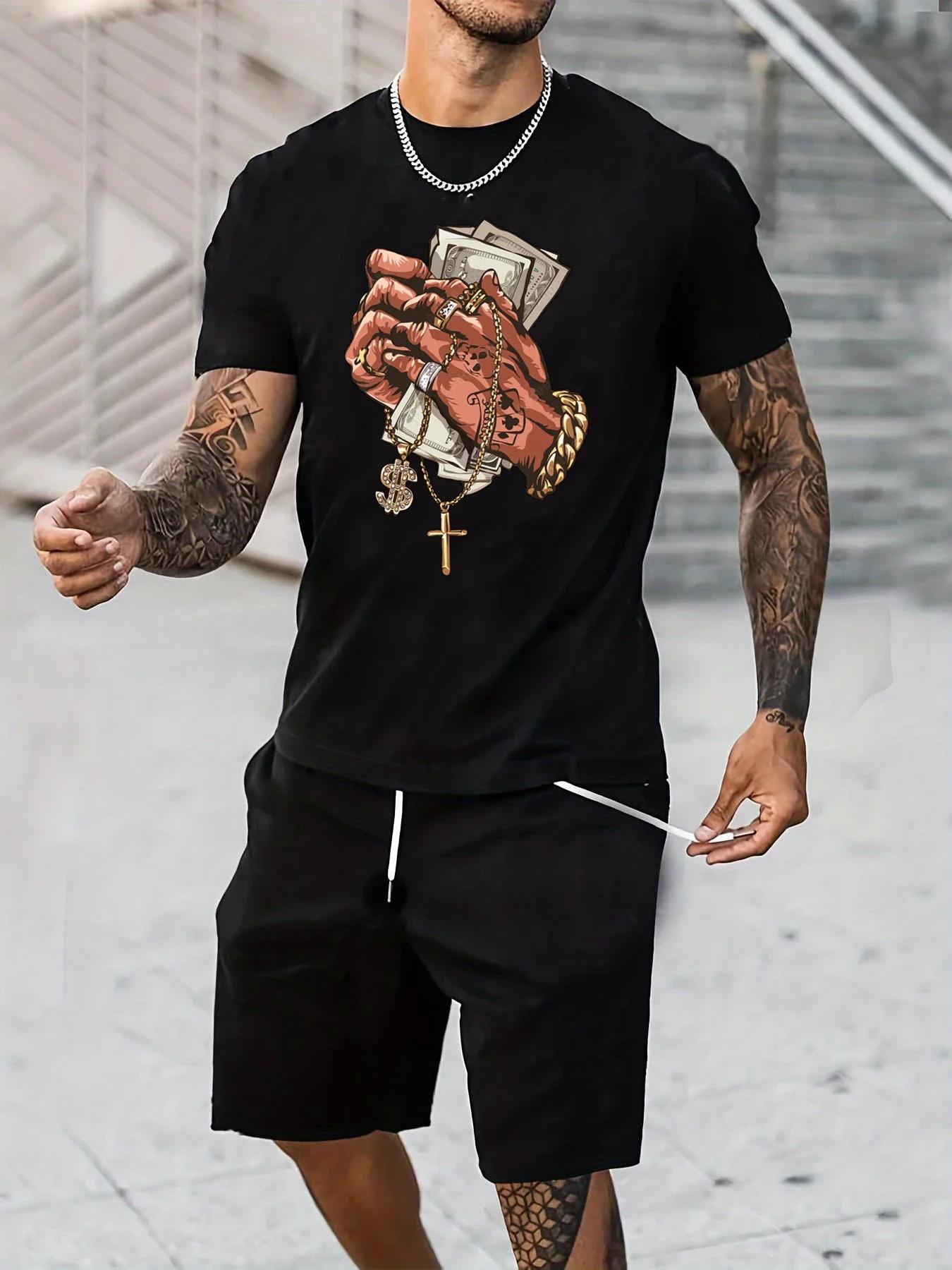 

Men s Summer Short Sleeved T-shirt 100% Cotton High Street Loose Men Clothing Redtube Kid Cudi Harajuku XXXL коричневий
