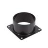 Black Square Bottom Flange  Connection of Inlet Outlet Ventilation System