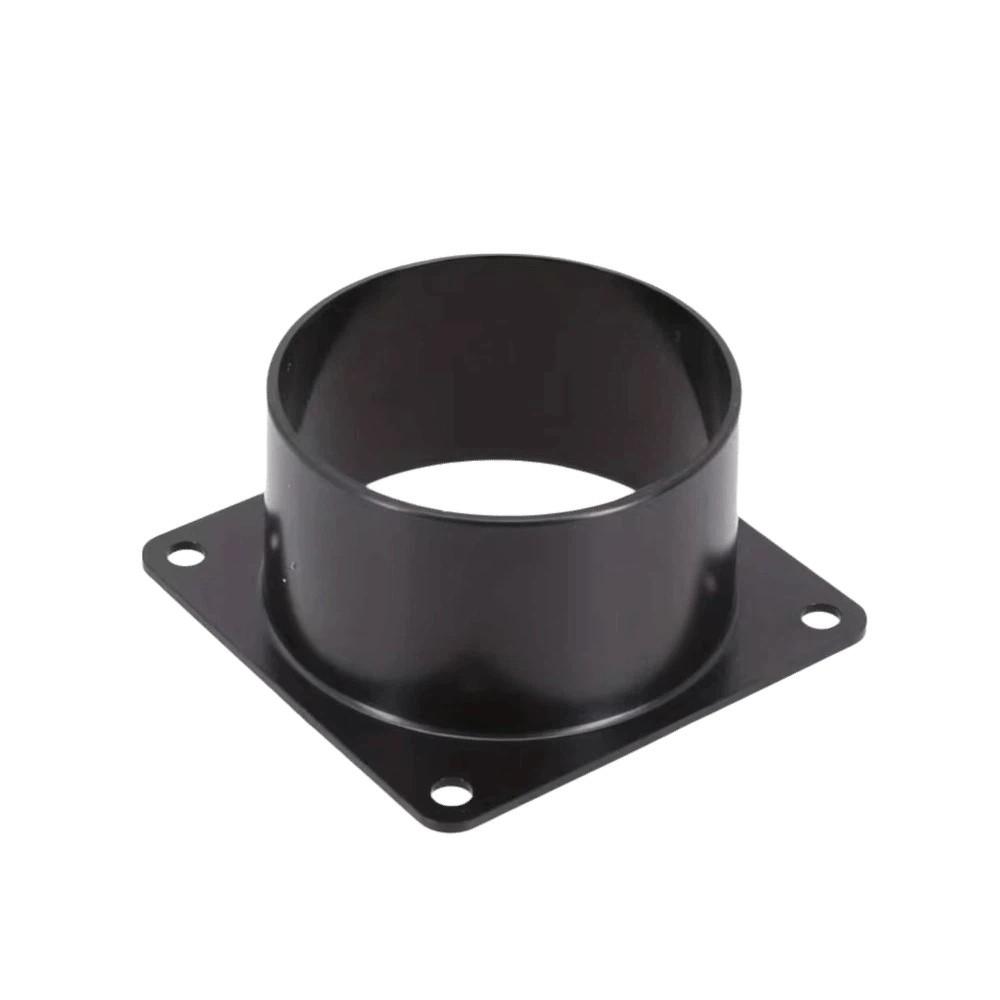 Black Square Bottom Flange Connection of Inlet Outlet Ventilation System