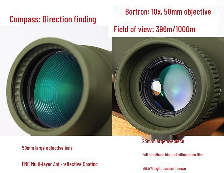 Botlang 7x50 HD Night Vision Binoculars - High Magnification, Low Light, Waterproof, Outdoor Military Standard