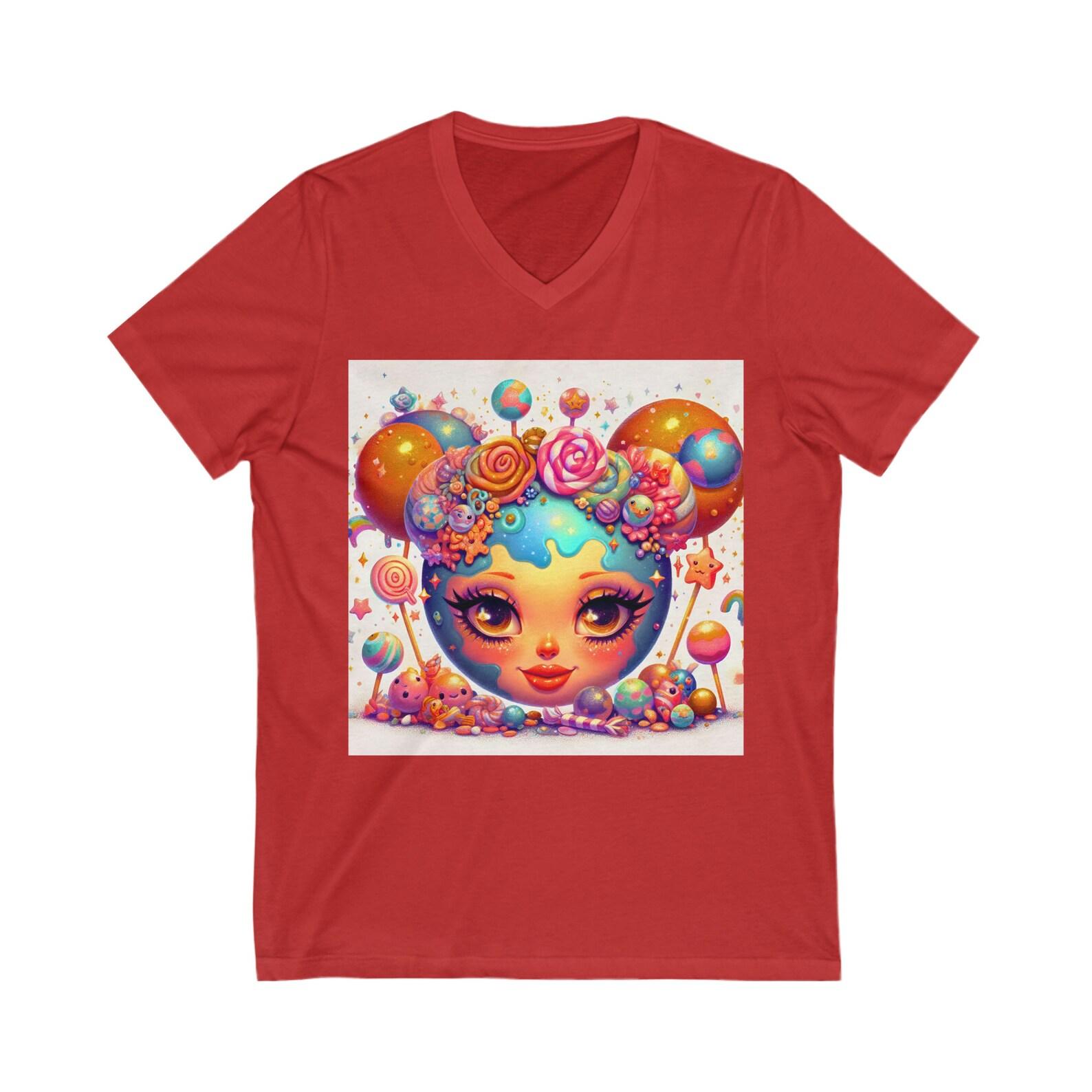 Candy World Short Sleeve V-Neck Tee 110