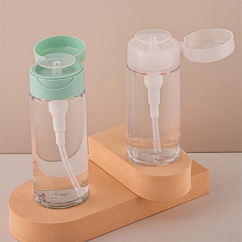100/120/300Ml Refillable Bottles Empty Press Pump Dispenser Nail Art Polish Remover Cleaner Makeup Bottle Manicure Tool Diy