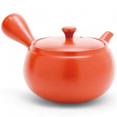 J-kitchens New Tea Pot, Tokoname Ware, Ceramesh Mesh, with Tea Strainer, 380cc, Made In Japan