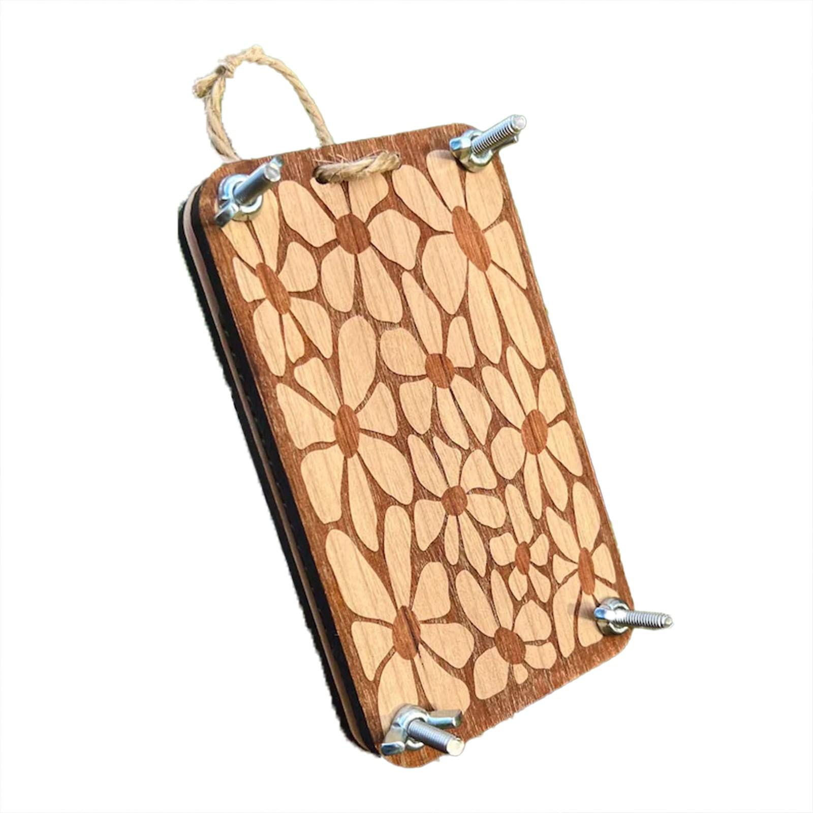 

Креативна кишенькова машина для тиснення Дерев яна підвіска ручної роботи One Size