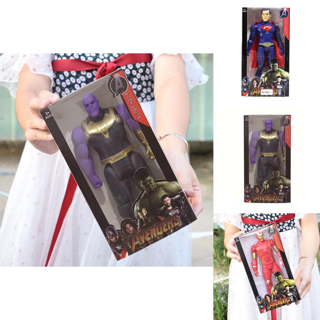 Atemberaubende Spiderman Hulk Iron Man Captain America Actionfigur Mit Hellem LED-Licht Ausgezeichnet Für Kindergeschenke Und Zum Ausstellen