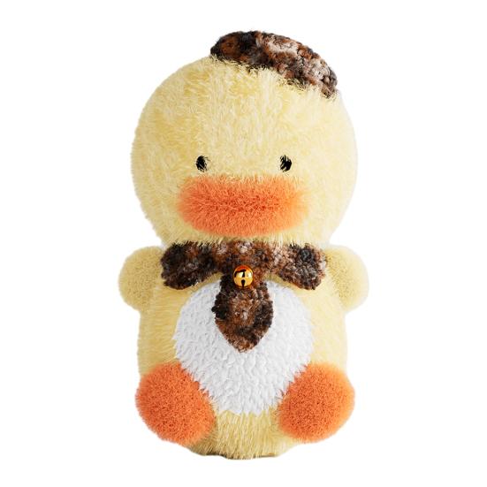 Squeaky Plush Dog Toy Bite-Resistant Chew Toys for Duck Shape Puppies Medium Dogs Interactive Play Toys