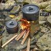 Portable Camping Wood Stove with Stainless Steel Folding Lightweight Firewood Stove For Outdoor Hiking Traveling BBQ Picnic