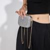 Damen Luxus Glänzende Diamant Abendtasche Kastenform Bankett Handtasche Damen Neu Strass Party Tasche Clutch