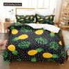 Set Copripiumino Frutta Stampa 3D Limone Fresco Arancia Fragola Ciliegia King Queen Per Bambini Ragazzi Ragazze Adolescenti Set Biancheria da Letto in Poliestere