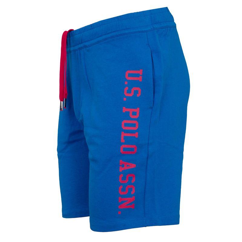 Sportshorts i bomull med stor logotyp Herr US POLO