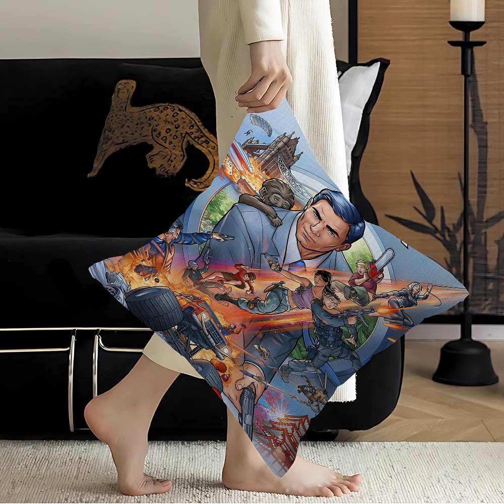 TV A-Archer Cartoon Pillow Gifts Home Office Furnishings Bedroom Sofa Car Cushion Cover case 45x45cm