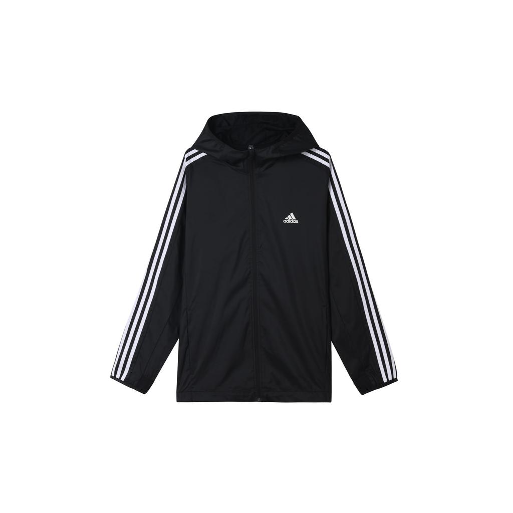 adidas Jackets Men's Black Hooded Non Detachable Moderate GQ0622