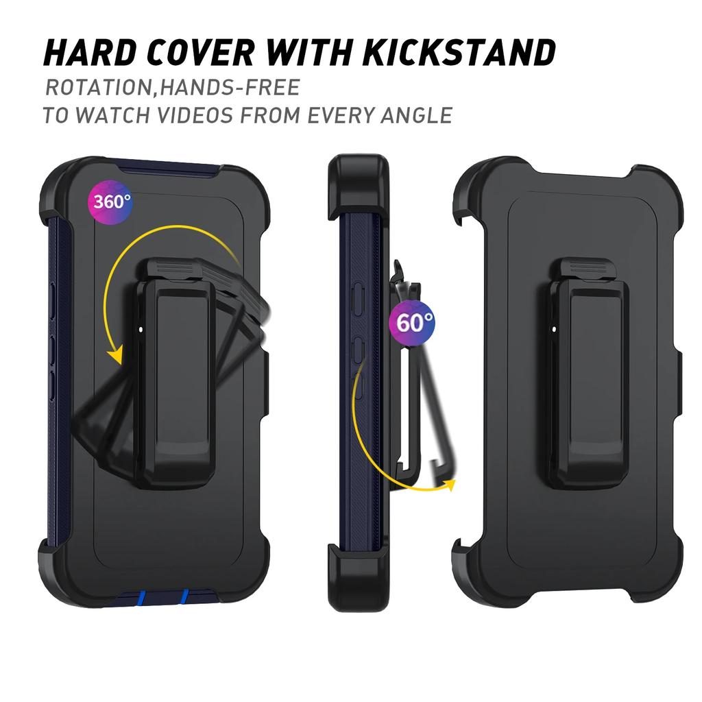 Rugged OTT Armor Box With Clip Shockproof Case For Google Pixel 10 9 8 ProXL Heavy Dual Layer Enhanced Anti-Drop Protect Cover