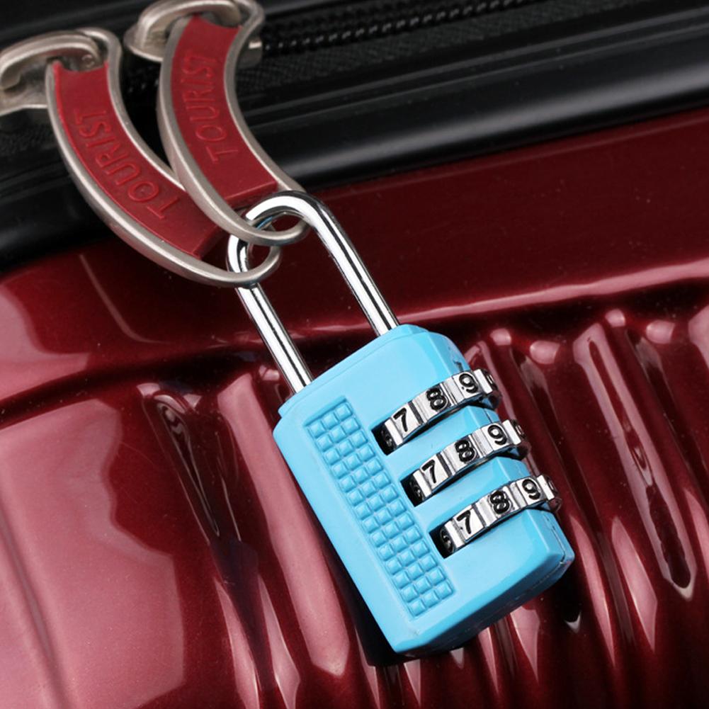 Lock Cabinet Locker Combination Lock Convenience 3 Digit Combination Padlock Gym Lock Password Lock Security Lock синий