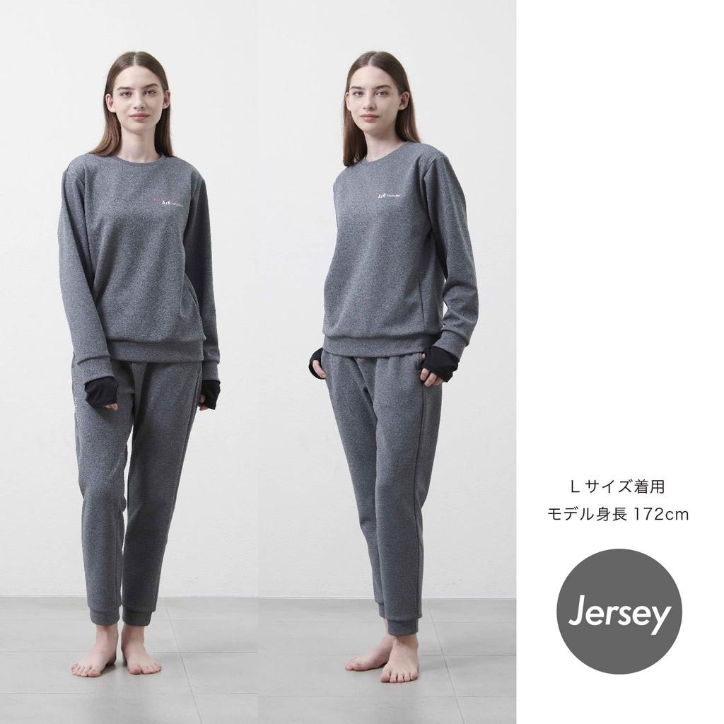 Nishikawa Air Recovery Sleep Techwear Jersey Size Recovery Made In PS14150078 Top, Style, Women's, M, Wear, Japan, Gray,