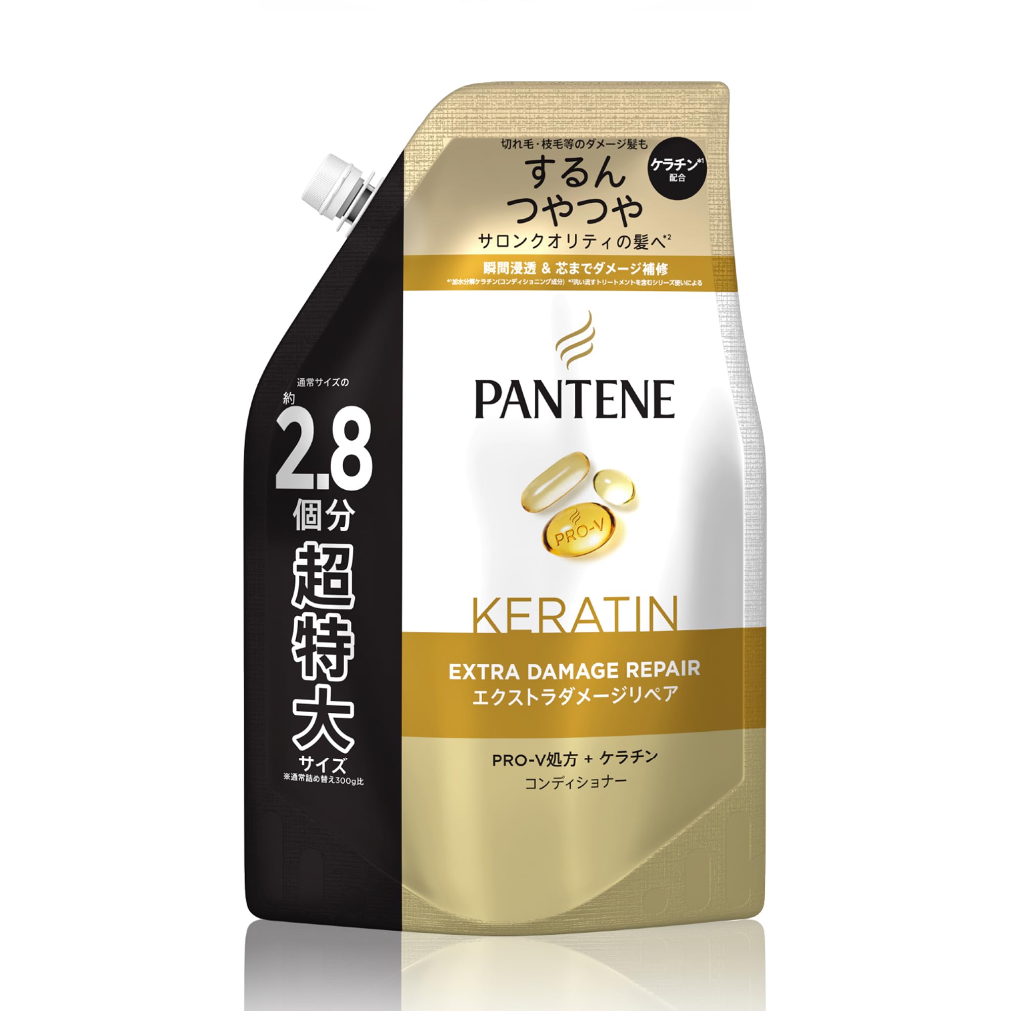 

Pantene Conditioner 860g Extra Large Extra Damage Repair [2.8 servings] Refill,